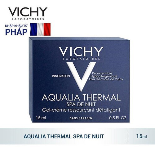 Mặt Nạ Ngủ Vichy Dưỡng Ẩm, Làm Sáng Da 15ml Aqualia Thermal Night Spa