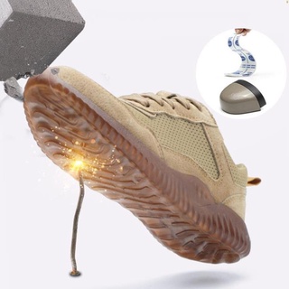 Giày bảo hộ lao động nam trọng lượng nhẹ chống mài mòn chống va đập thoáng khí an toàn ! sale
