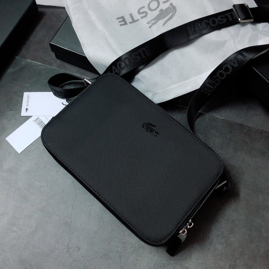 Túi Lacoste office trung sần trơn - XK826