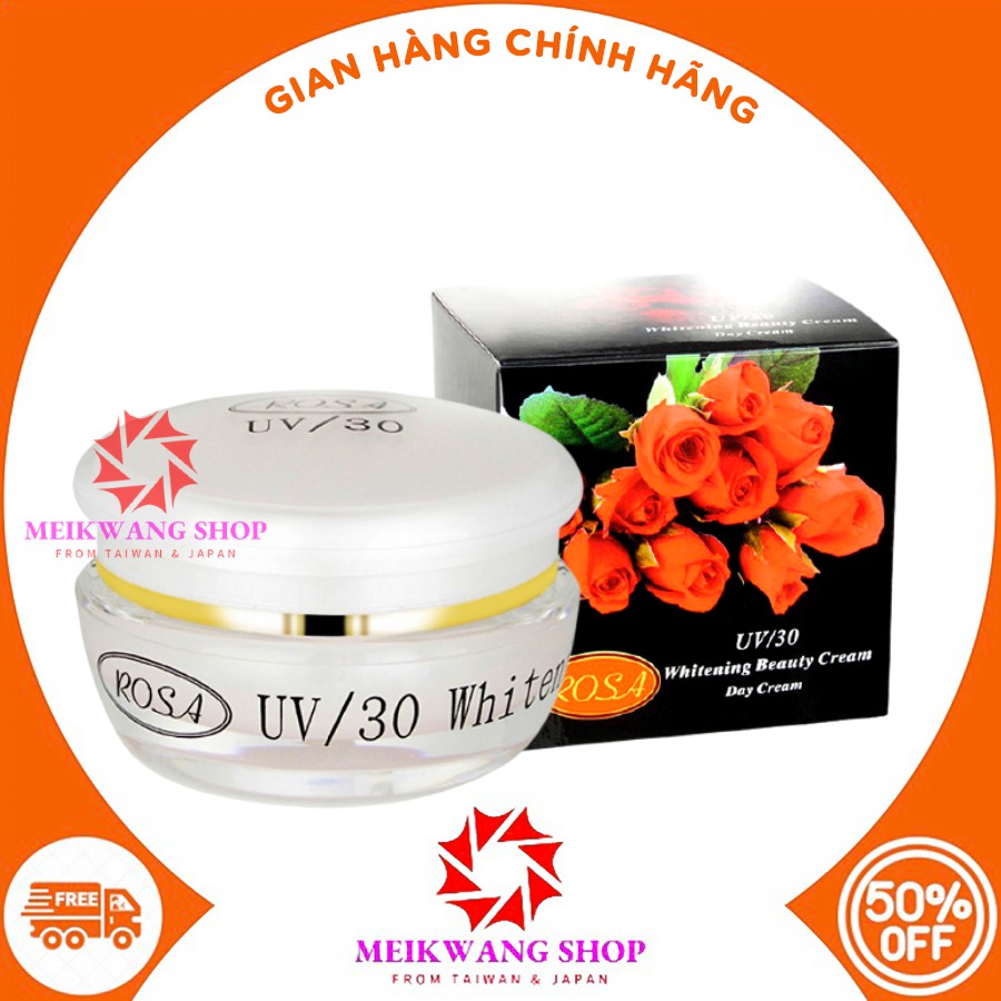 KEM ROSA HOA HỒNG ĐEN UV/30 - WHITENING BEAUTY CREAM 15G