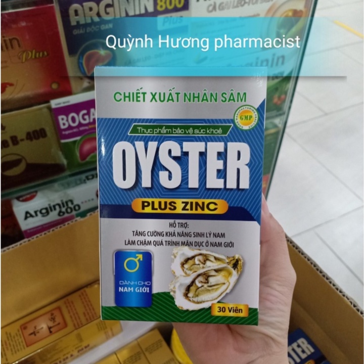 Viên uống OYSTER PLUS ZINC lọ 30 viên giúp tăng sức khỏe nam giới