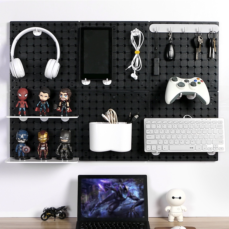 Tấm/ Bảng Pegboard lớn, giá treo dụng cụ hoặc trang trí tường bằng nhựa cao cấpPegboard Shelf,Peg Board DIY,Wall Decor,Wall Board,Wall Shelf,Wall Organizer,Room Decor,Wall Storage Shelf,Plastic Board,Wall Hook,Hanging Board Hook