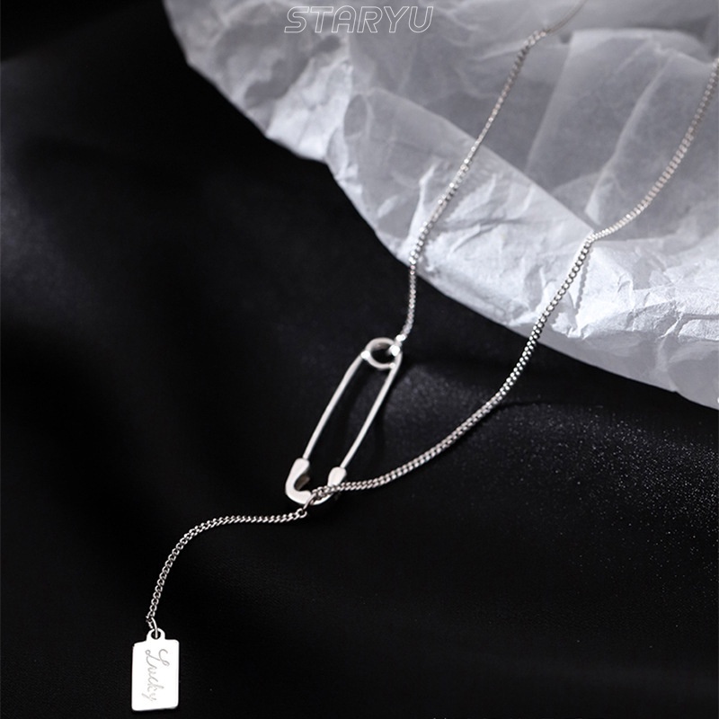 Vòng cổ Bạc 925 Dạng Kẹp Độc Đáo Thời Trang Cho Nữ