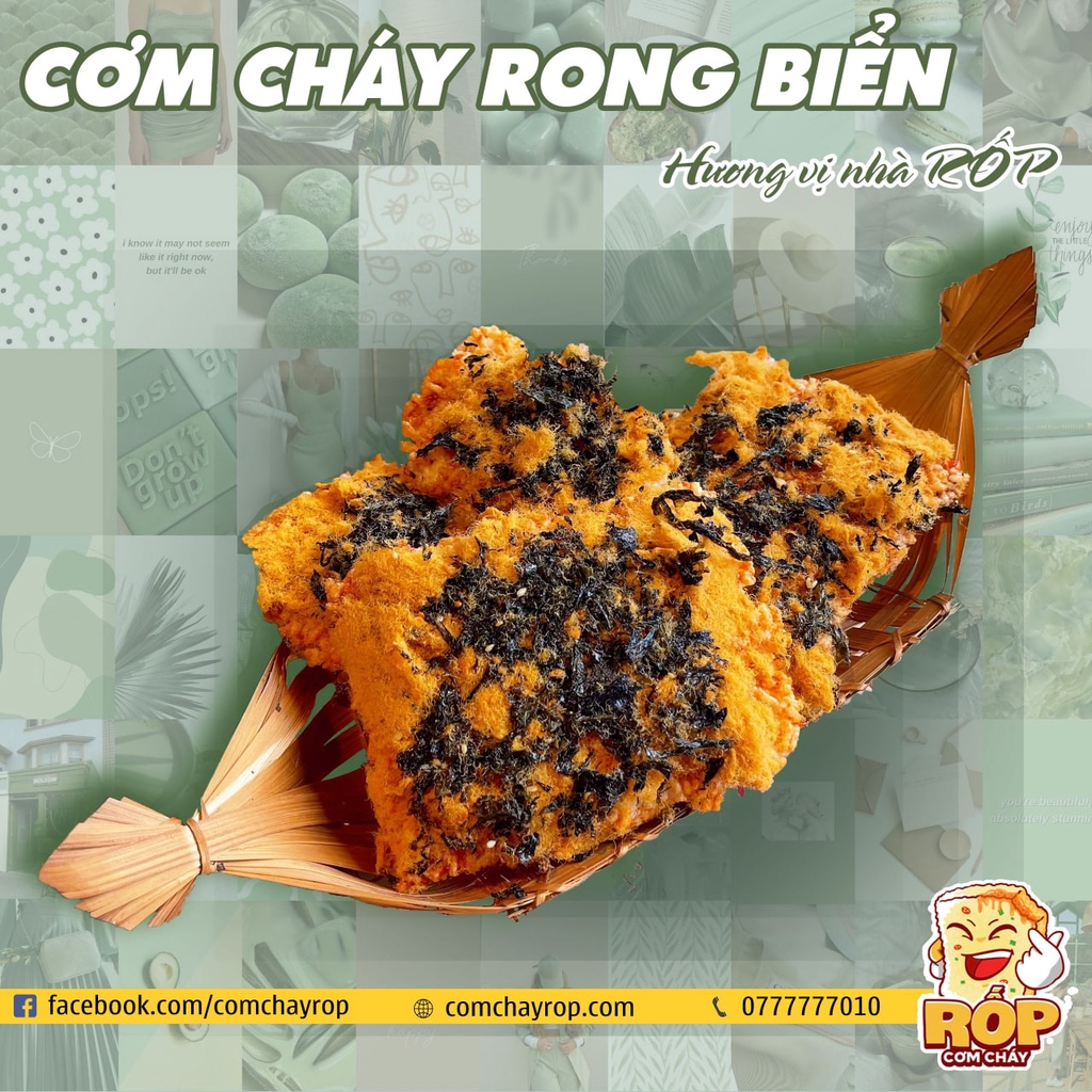 Cơm Cháy Rốp rong biển chà bông loại 80 gram