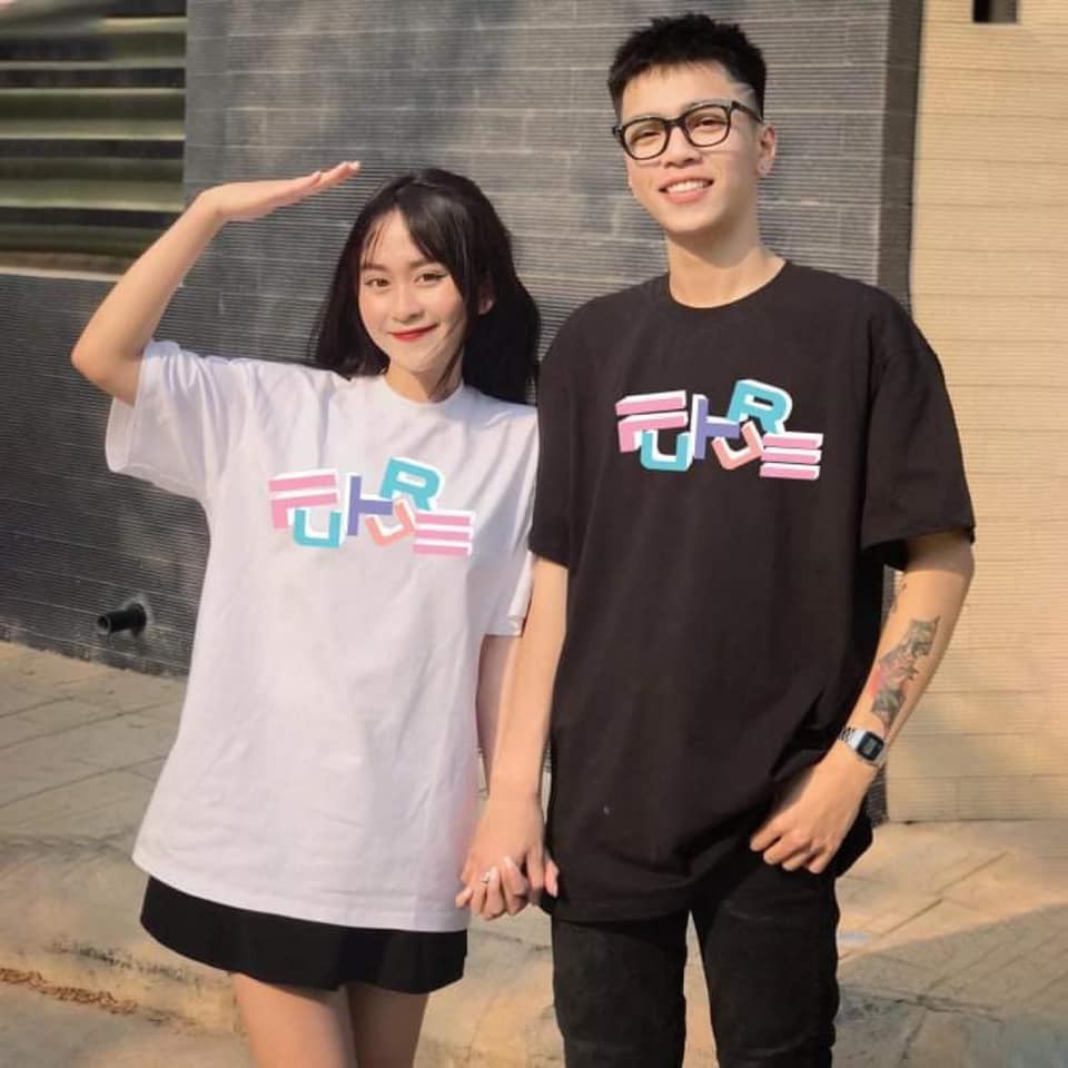 Áo thun tay lỡ nữ nam form rộng unisex GODO OUTFITS in BOTS IN LOVE ATO31X prenium 100% cotton co dãn 4 chiều nhiều màu