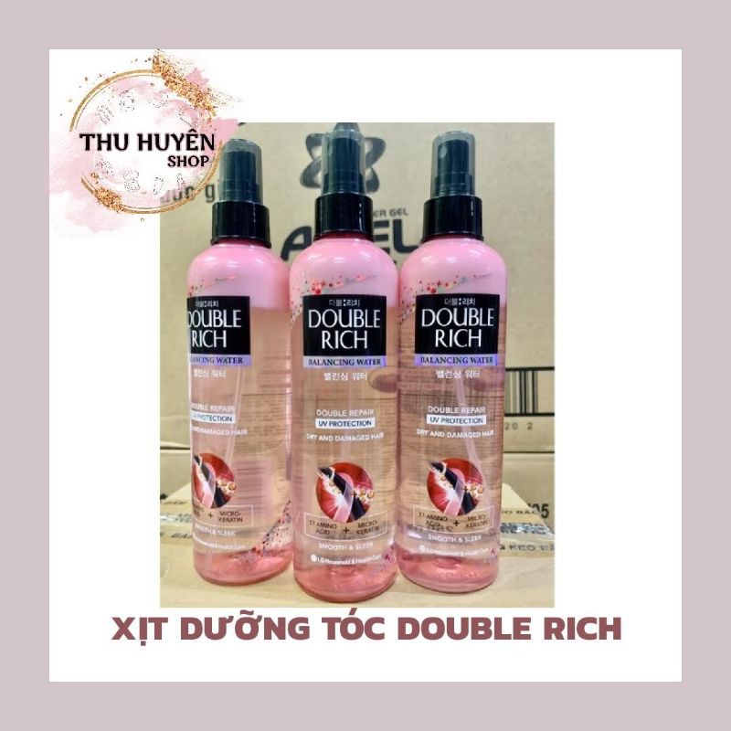💕Nước dưỡng tóc Double Rich nuôi dưỡng tóc chăm sóc hư tổn 250ml😍