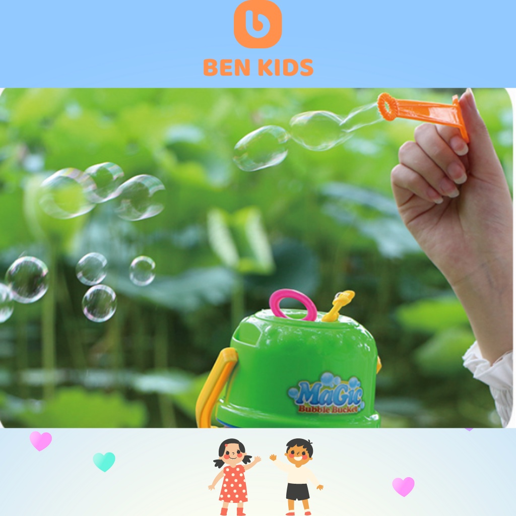 Thổi bong bóng xà phòng chống đổ luyện hơi rèn tập trung cho trẻ size đại - Benzkids