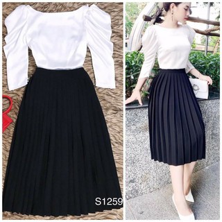 Chân váy xếp li mizi free size