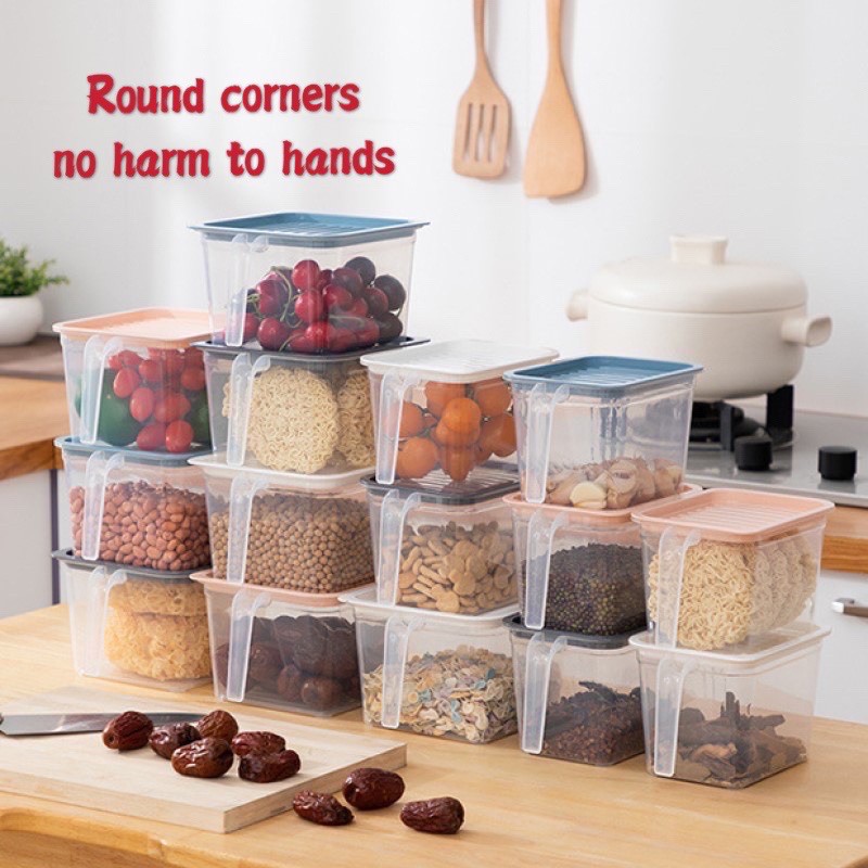 Hộp nhựa bảo quản tươi thực phẩm đa dụng có nắp đậy tiện dụng