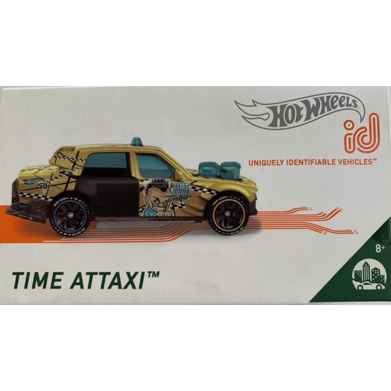 Xe Hot Wheels id Time Attaxi Màu Vàng Gold