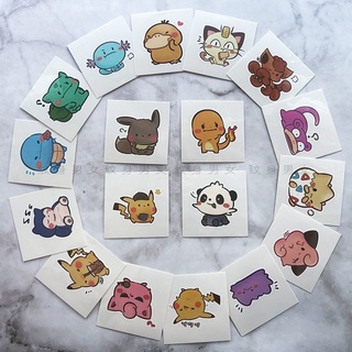 Hình xăm dán chống thấm nước lâu trôi hình pokemon dễ thương dành cho trẻ nhỏ