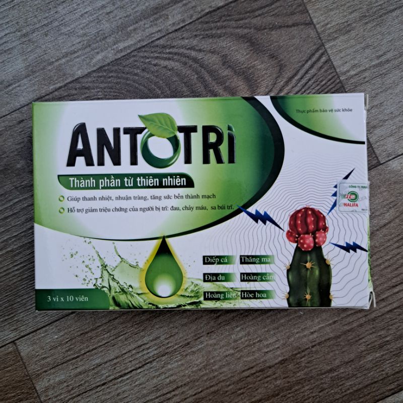 An trĩ vương - Viên uống hỗ trợ người bị trĩ và táo bón ANTOTRI thành phần từ thiên nhiên