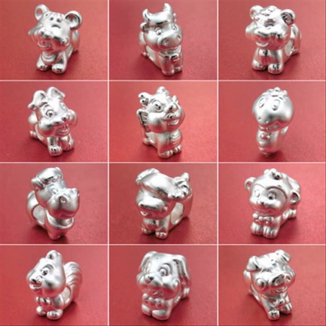 Charm bạc 12 con giáp, 100k/con