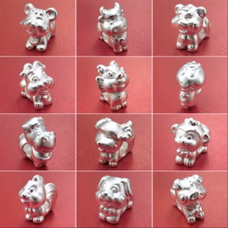 Charm bạc 12 con giáp, 100k/con