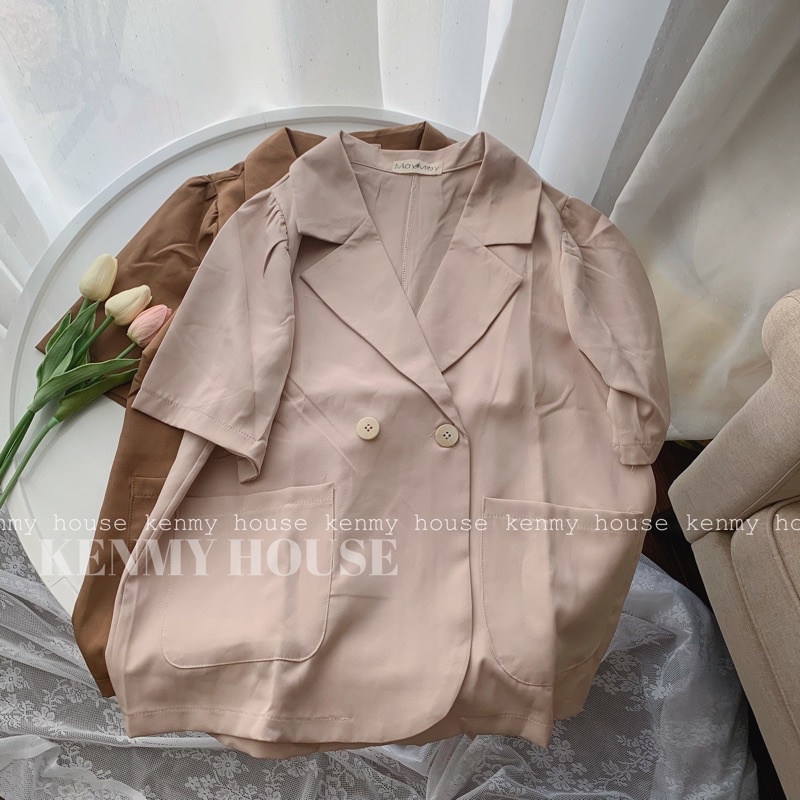 Áo blazer tay phồng ullzang A12