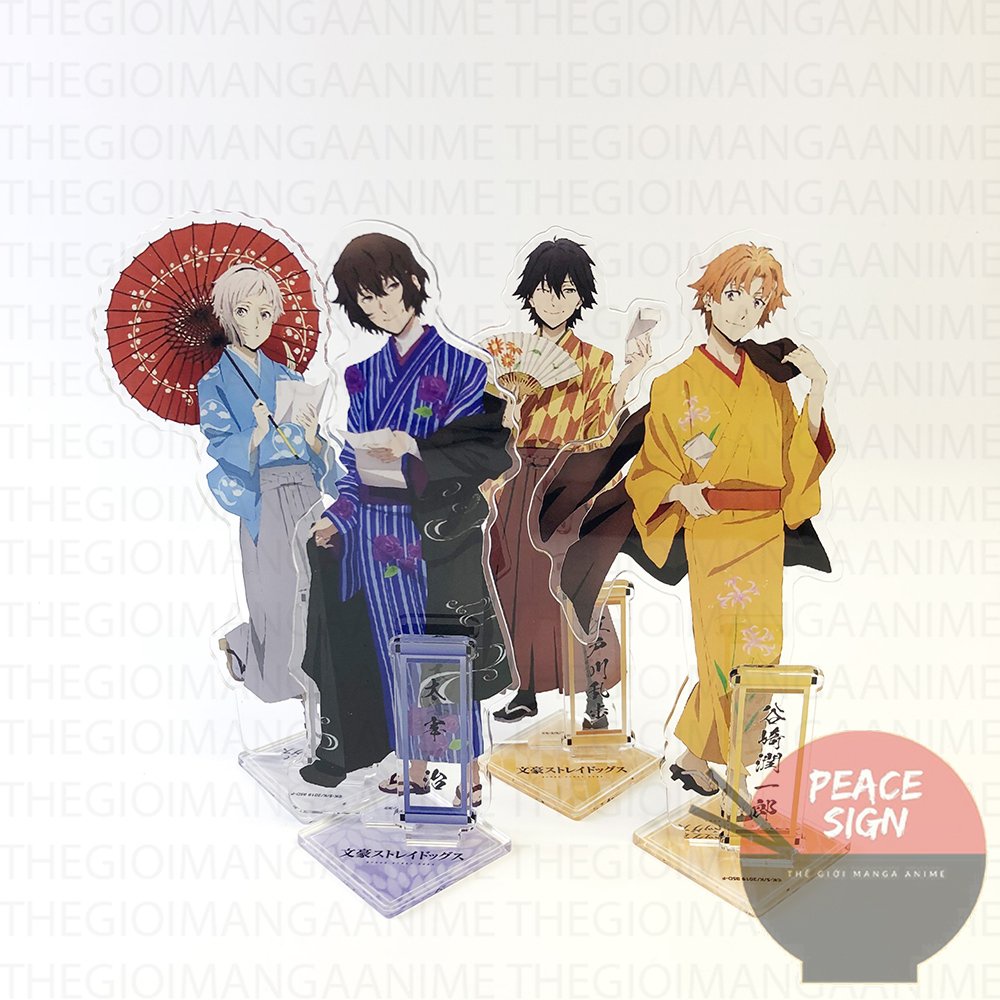 Standee BUNGO STRAYS DOG  ver KIMONO mô hình game anime mica trưng bày