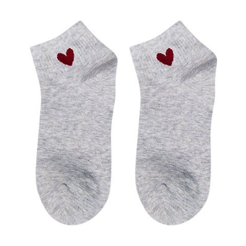 [Rẻ Vô Địch] Combo 5 Đôi Vớ Ngắn Cổ Họa Tiết Tim Trơn