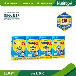Lốc 4 hộp sữa bột pha sẵn nuti iq gold 110ml