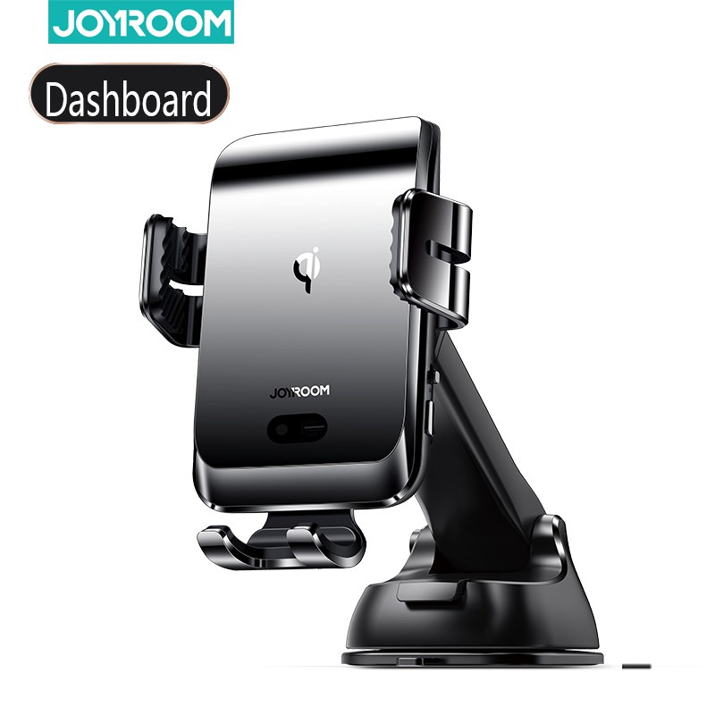 Joyroom 15W Sạc không dây Giá đỡ điện thoại trên ô tô Cảm biến hồng ngoại Giá đỡ ô tô Bảng điều khiển cửa ra khí cho Samsung S20 IPhone 11 Huawei Mate 20 Xiaomi 9