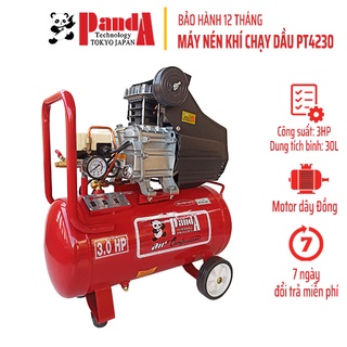 Máy nén khí chạy dầu Panda PT4230, Bình 30L, Công suất 3HP, Máy chạy dầu
