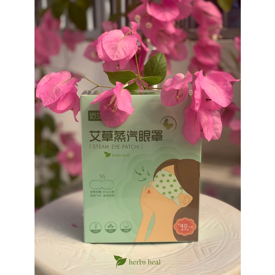 Herbs heal - Mask mắt ngải cứu chườm nóng - mặt nạ xông mắt hơi nước giảm quầng thâm, mỏi mắt, giúp dễ ngủ