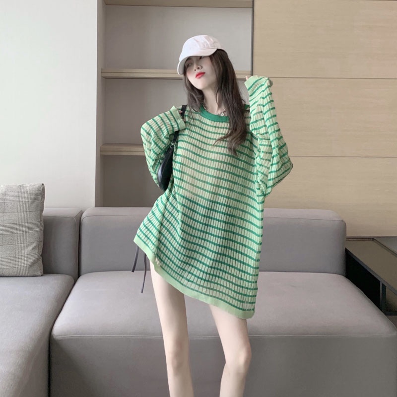 NRVP Áo Sweater Nữ Dài Tay Phong Cách Hàn Quốc 2023