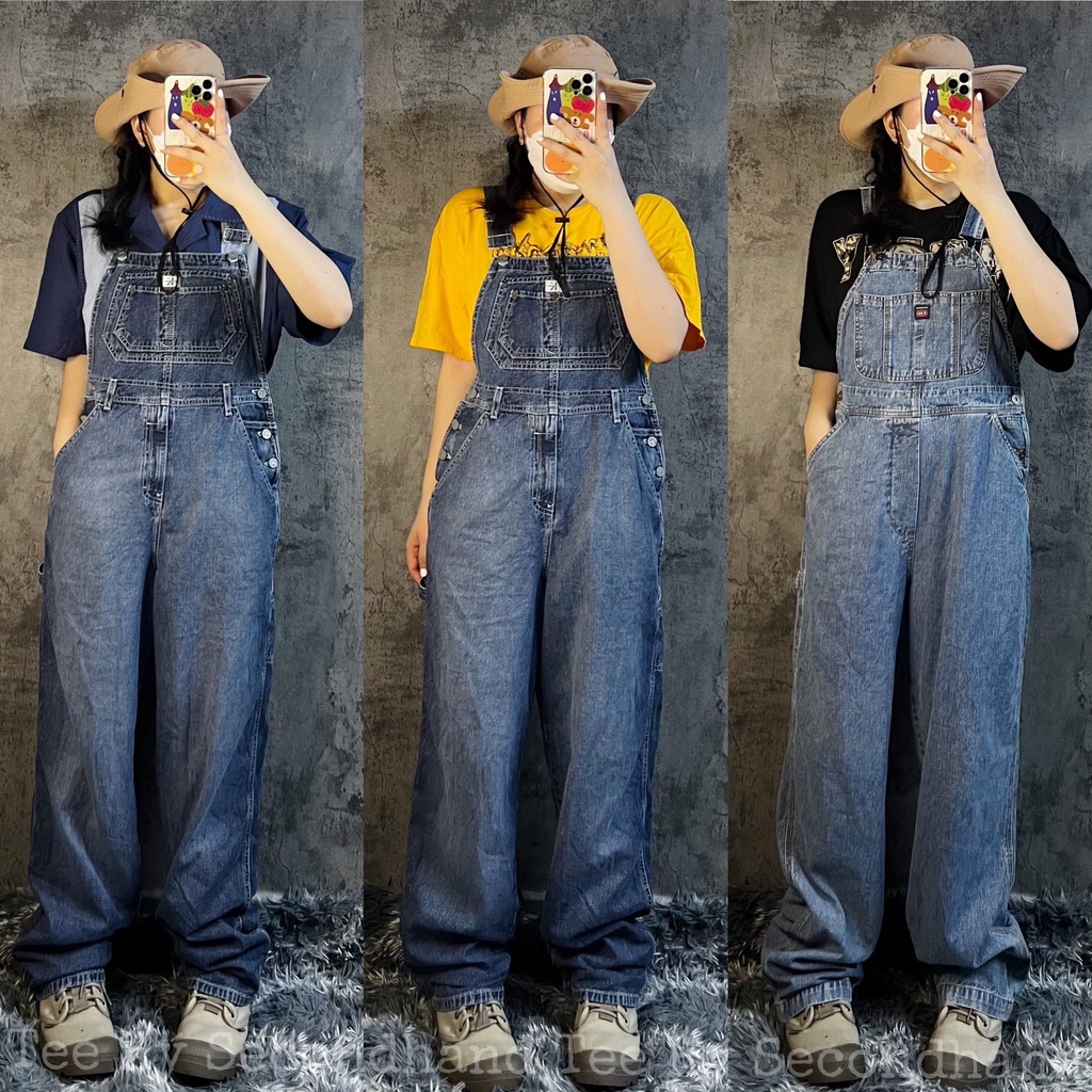 Quần Yếm jean 2hand Nam Nữ Unisex [Được Chọn Mẫu]