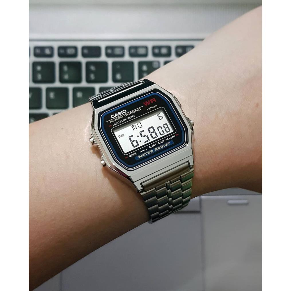 Đồng hồ nam jp casio A158-159 full box điện tử chống nước siêu đẹp, thời thượng, trẻ trung, cá tính | BigBuy360 - bigbuy360.vn