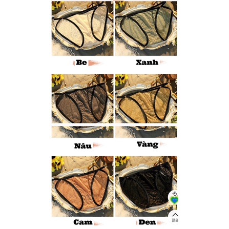Quần Lót Ren Lưới Lạnh Cạp Đính Vòng Cao Cấp 2279