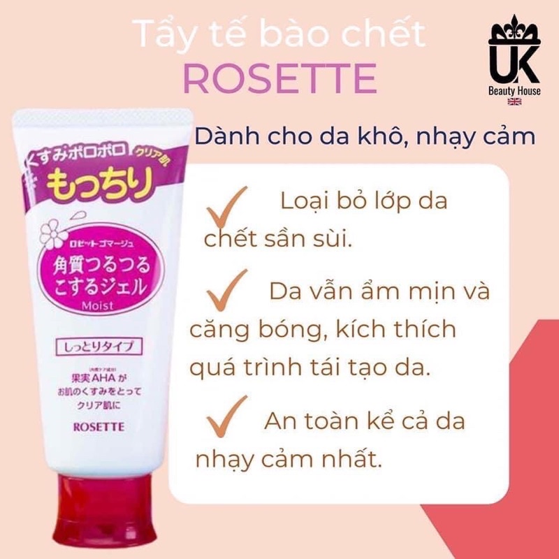 Tẩy da chết Rosette Peeling Gel