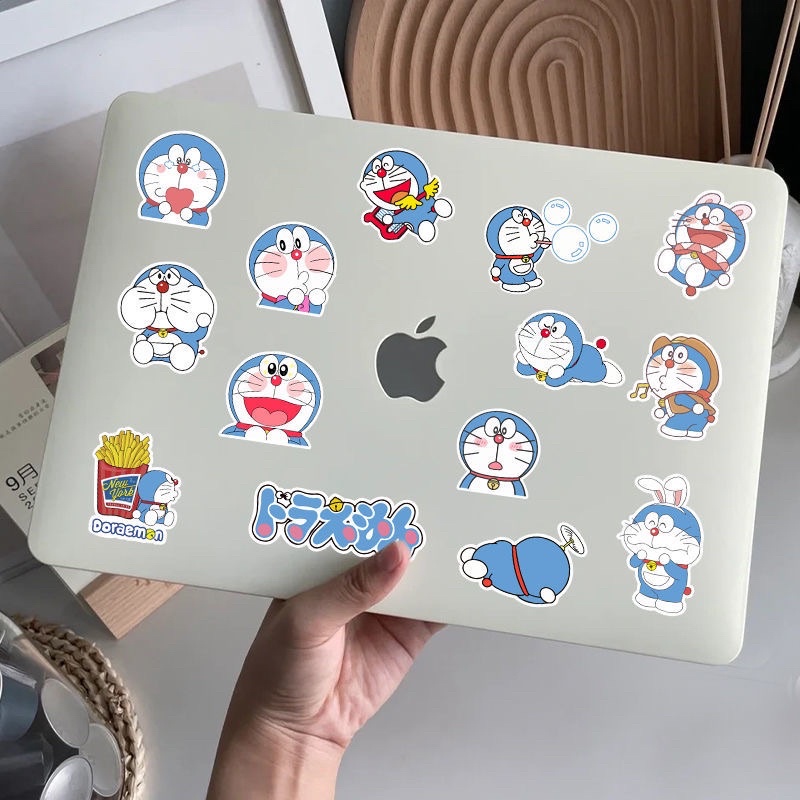 Hình Dán Sticker Doraemon Trang Trí Sổ Tay, Mũ Bảo Hiểm, Bình Nước Kiểu Dáng Dễ Thương
