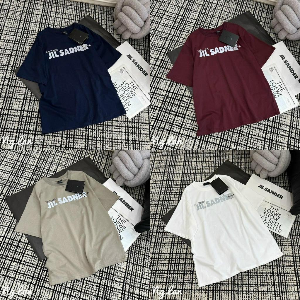 Áo Phông Chữ Jil Nam Nữ Unisex Dáng Rộng Tay Lỡ cổ Tròn - áo Thun Ngắn Tay Bigsize Hottrend