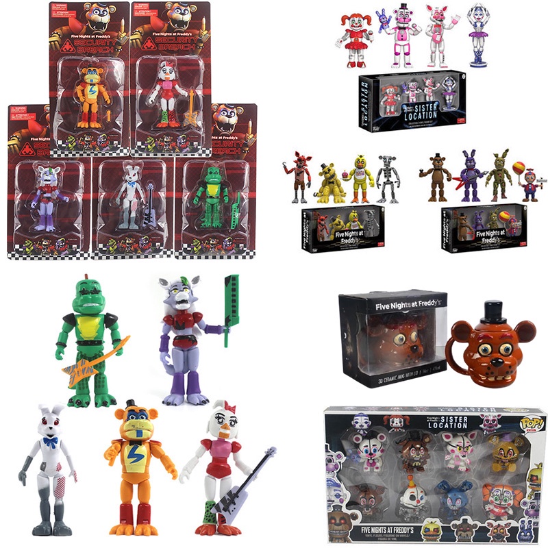 Bộ 4 / 5 / 6 / 8 Nhân Vật Trong Phim Nights At Freddy 'S