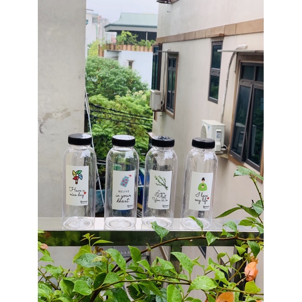 Chai nhựa đựng đồ uống nhiều hình thể tích 350ml