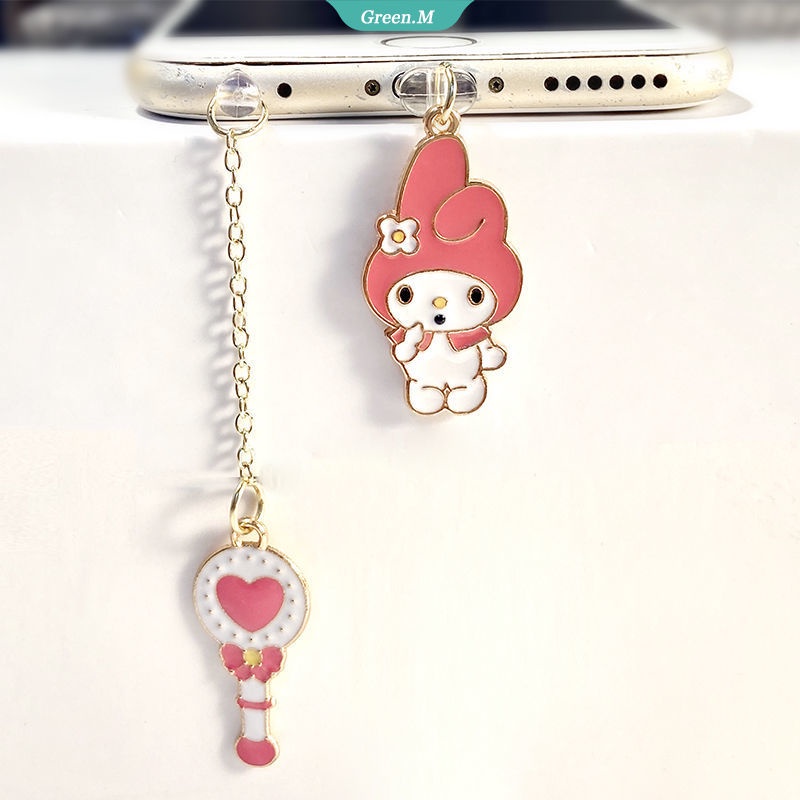 Sanrio Nút Cắm Chống Bụi Phích Cắm Sạc USB Type C Hình Kuromi Dễ Thương Cho IPhone