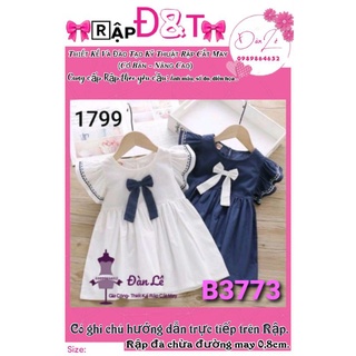 Rập 1793- mẫu đầm xinh cho bé (1-12t)