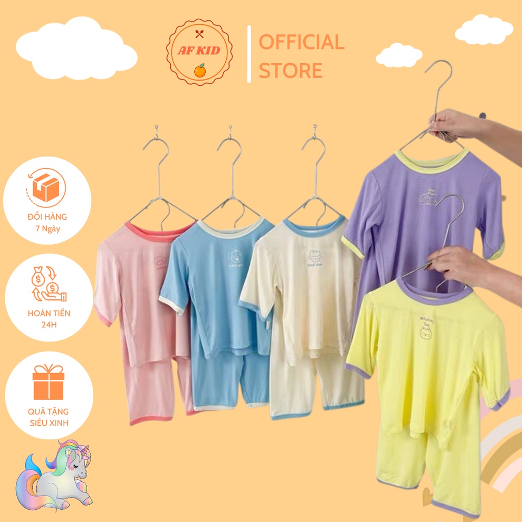 Bộ Quần Áo Trẻ Em Minky Mom Lửng Lovely Nhiều Màu Cho Bé Chất Thun Lạnh Siêu Mềm Mịn Mát