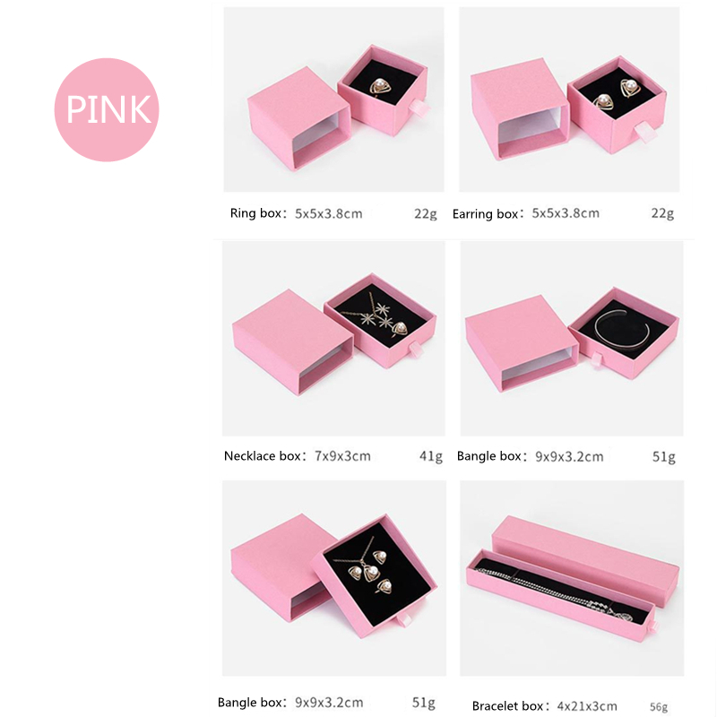 Set 10 Hộp Đựng Trang Sức Bằng Giấy Kraft Chất Lượng Cao