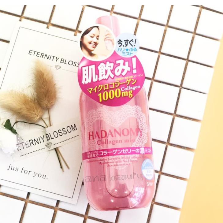 Xịt khoáng Hadanomy Collagen Mist 250ml xịt dưỡng ẩm tăng đàn hồi da hàng Nhật | BigBuy360 - bigbuy360.vn