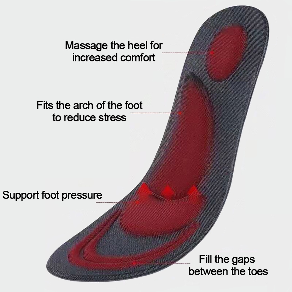 Miếng lót giày thể thao DAYSELECT 4D thoáng khí thấm hút mồ hôi chống mùi hôi