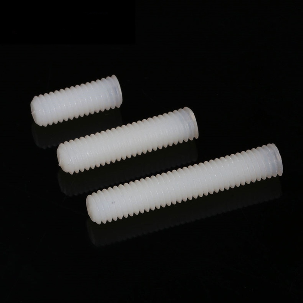 Ốc Vít Đầu Dẹt Bằng Nhựa Nylon M3M4M5M6M10M12 Chuyên Dụng