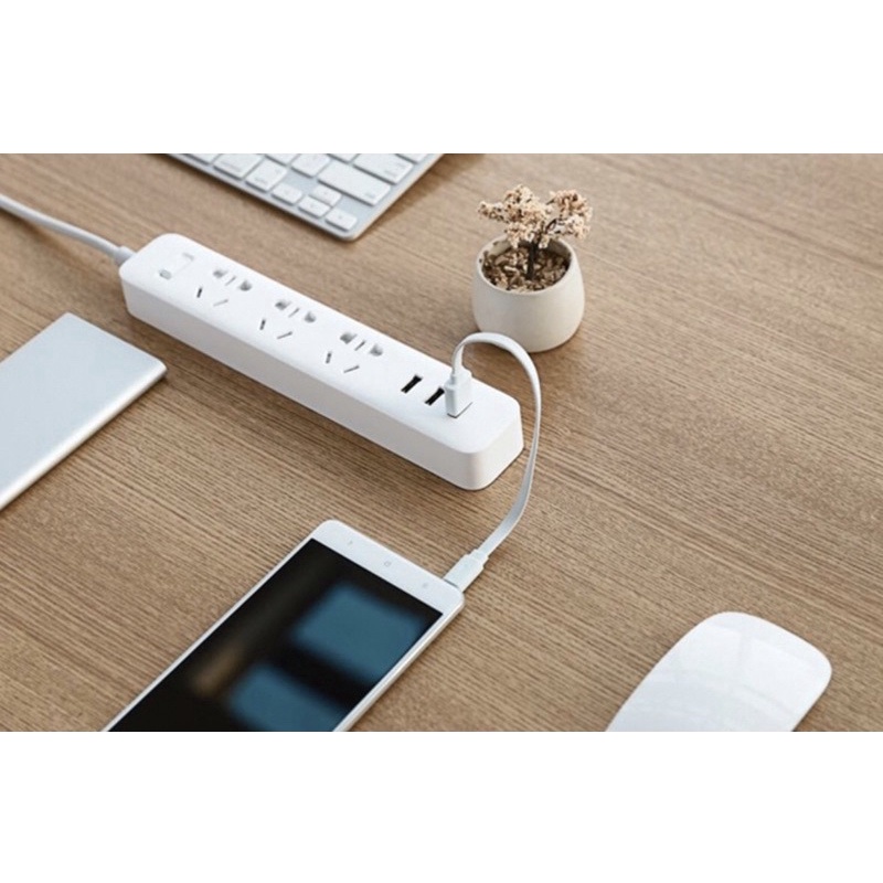 Ổ Cắm Điện Xiaomi-Ổ Điện Sạc Nhanh Xiaomi Mi Power Strip Chống cháy nổ-Bảo Hành 12 Tháng