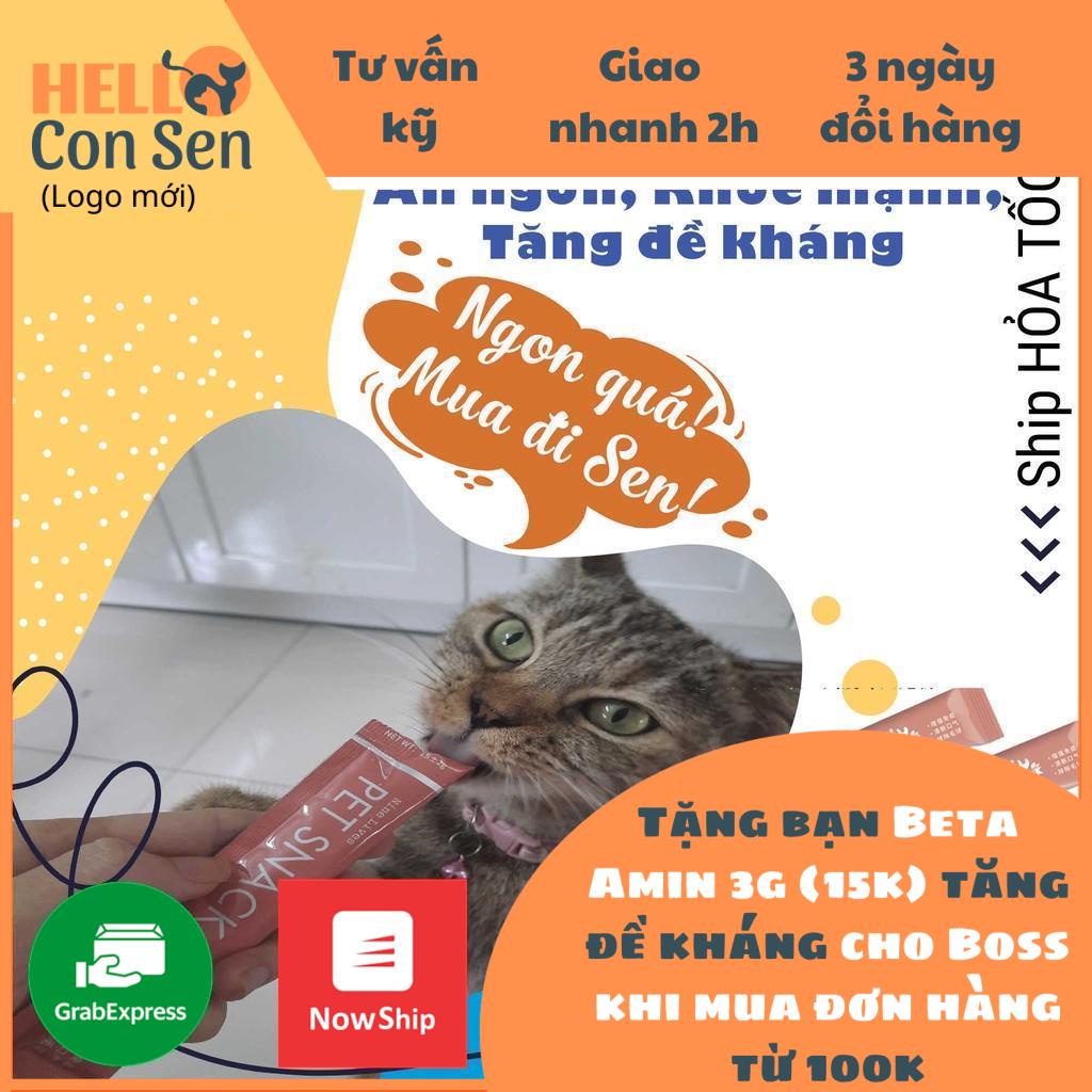 Combo 6 súp thưởng cho mèo Petsnack vị gà ăn là ghiền siêu dinh dưỡng