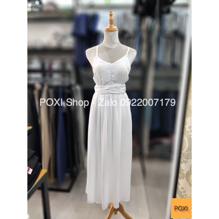 [ẢNH THẬT] Đầm Maxi Trắng Cách Điệu Eo Lạ Mắt | BigBuy360 - bigbuy360.vn