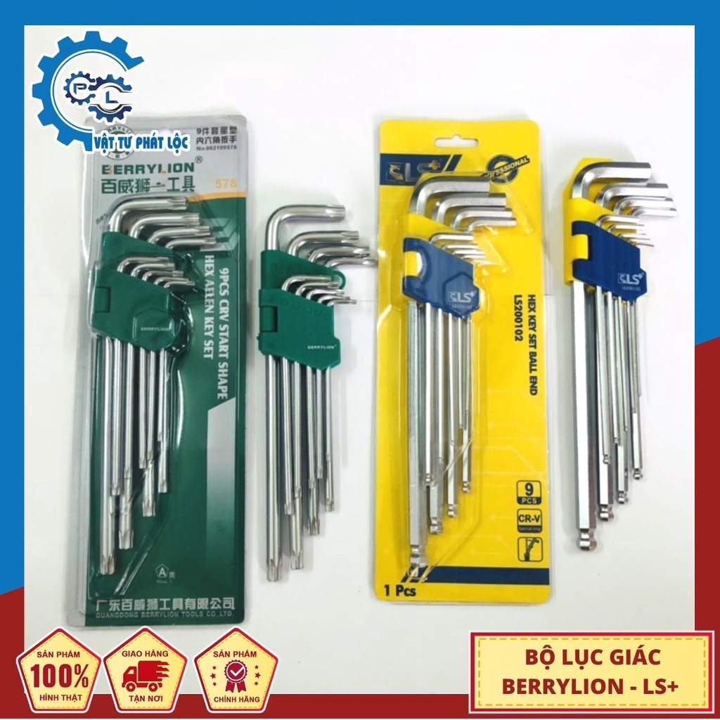 Bộ lục giác Berrylion và LS+  9 cây đủ loại đầu bi và bông mai