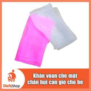 Khăn voan che mặt chắn bụi, cản gió cho bé | ChutuShop