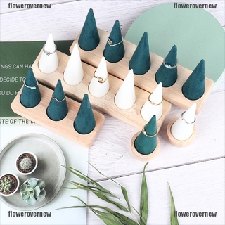 Khay đựng nhẫn hình nón bằng gỗ fnvv