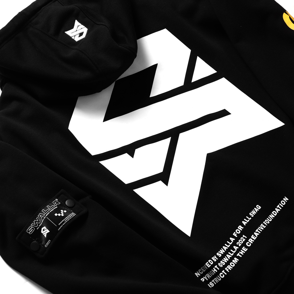 Áo hoodie SWALLA BIGLOGO vải French Terry CAO CẤP - LOCAL BRAND chính hãng