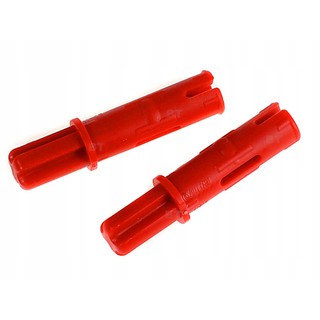 [2 Cái] LEGO Technic Trục 1 Với Chốt 2L Với Gờ Ma Sát Dọc, Màu Đỏ ID 6209519 11214