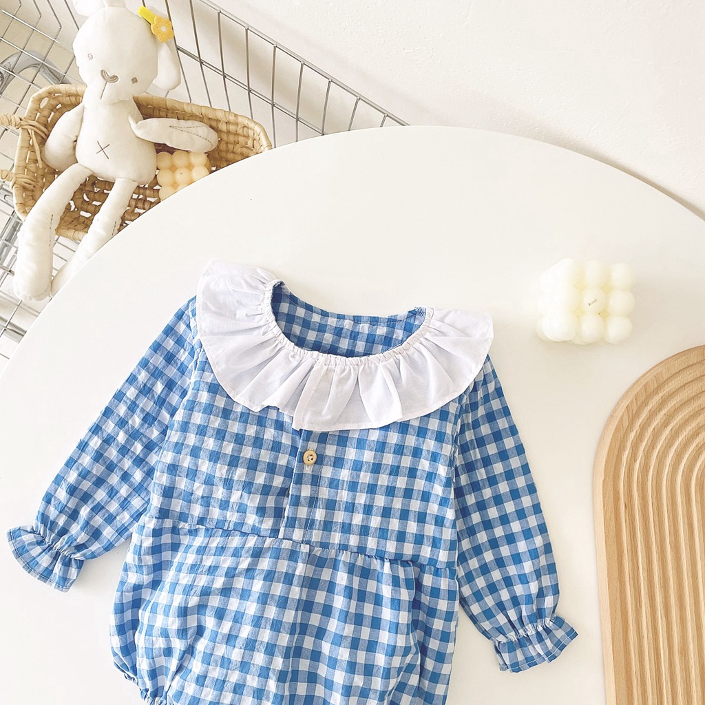 Áo liền quần SANLUTOZ tay dài thời trang mùa thu xinh xắn cho bé gái